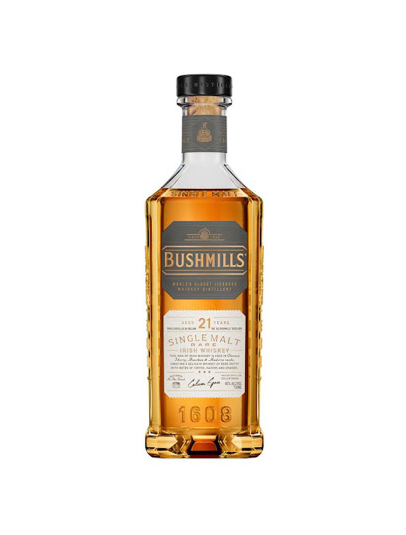 WHISKEY 21 BUSHMILLS SINGLE MALT.750