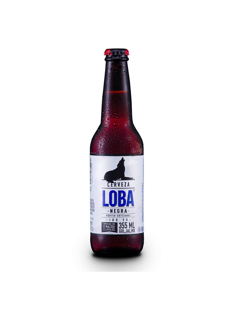 CERVEZA LOBA NEGRA PORTER .355