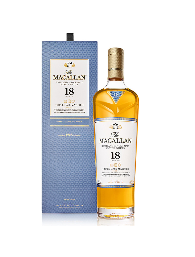 WHISKY 18 THE MACALLAN TRIPLE CASK .700