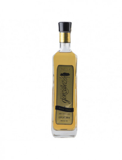 TEQUILA EXTRA AÑEJO 100% RVA. DE LOS GONZALEZ .800