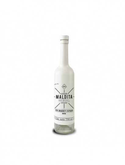 MEZCAL JOVEN 100% AGUA MALDITA ETIQ.BCA..750