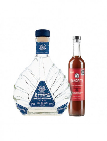 TEQUILA BCO.100% TIERRA AZTECA .700 C/SANGRITA .500