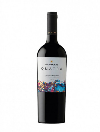 V.T. MONTGRAS RESERVA QUATRO SYRAH MALBEC CARMEN CAB .750