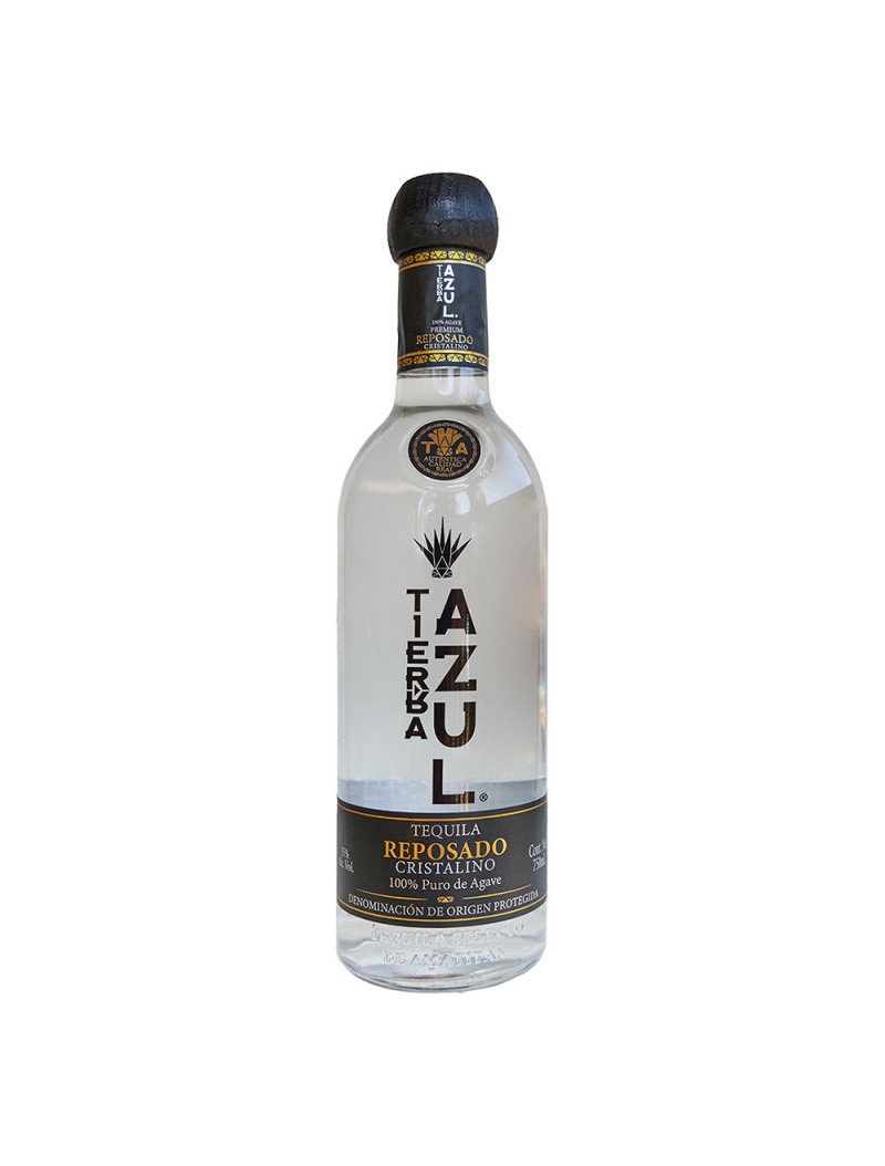 TEQUILA CRISTALINO REP.100% TIERRA AZUL .750