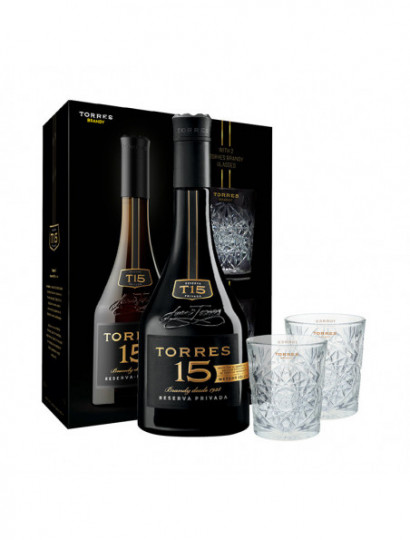 BRANDY ESP. TORRES 15 .700 C/VASOS