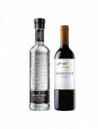 TEQUILA CRISTALINO REP.100% MAESTRO DOBEL .700/MARCHILE CARMENERE