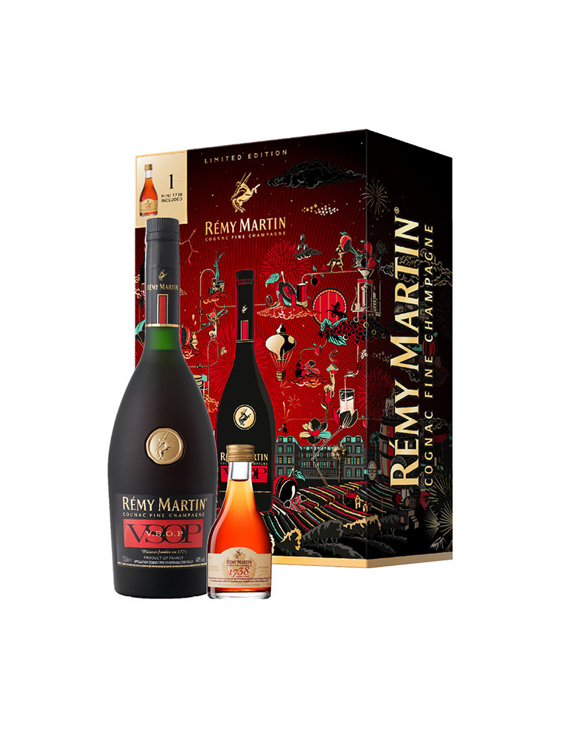 COGNAC V.S.O.P. REMY MARTIN .700 C/MINI 1738