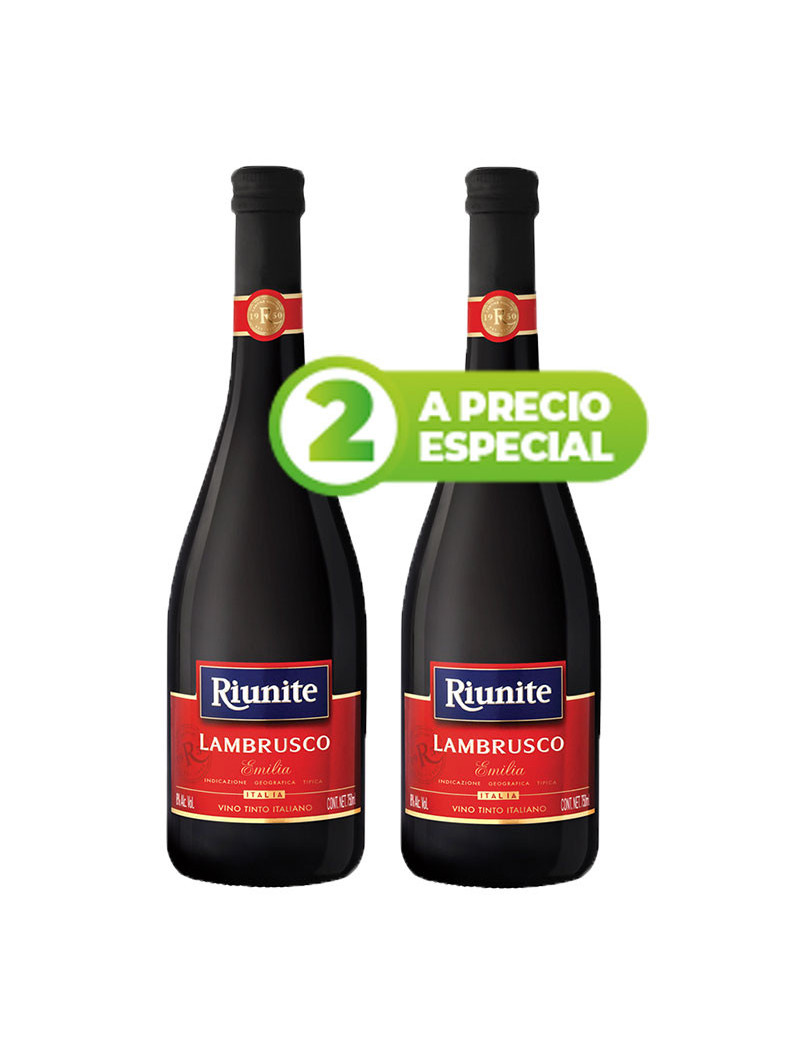 V.T. RIUNITE LAMBRUSCO .750 2 BOT.