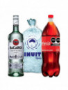 RON BCO. BACARDI .980 +REFRESCO COCA COLA N.R. 2.00+HIELO INUIT BOLSA 3 KG.