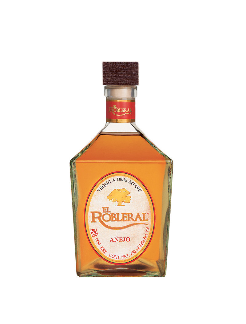 TEQUILA AÑEJO 100% EL ROBLERAL .750