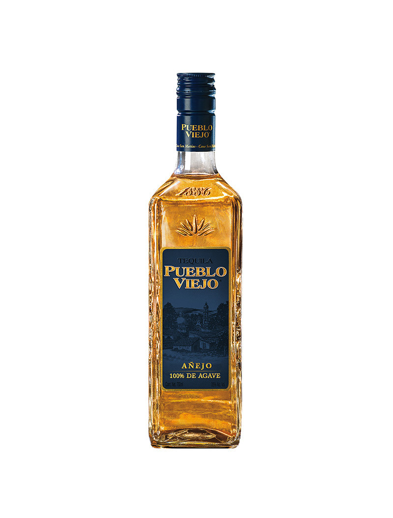 TEQUILA AÑEJO 100% PUEBLO VIEJO 1.00