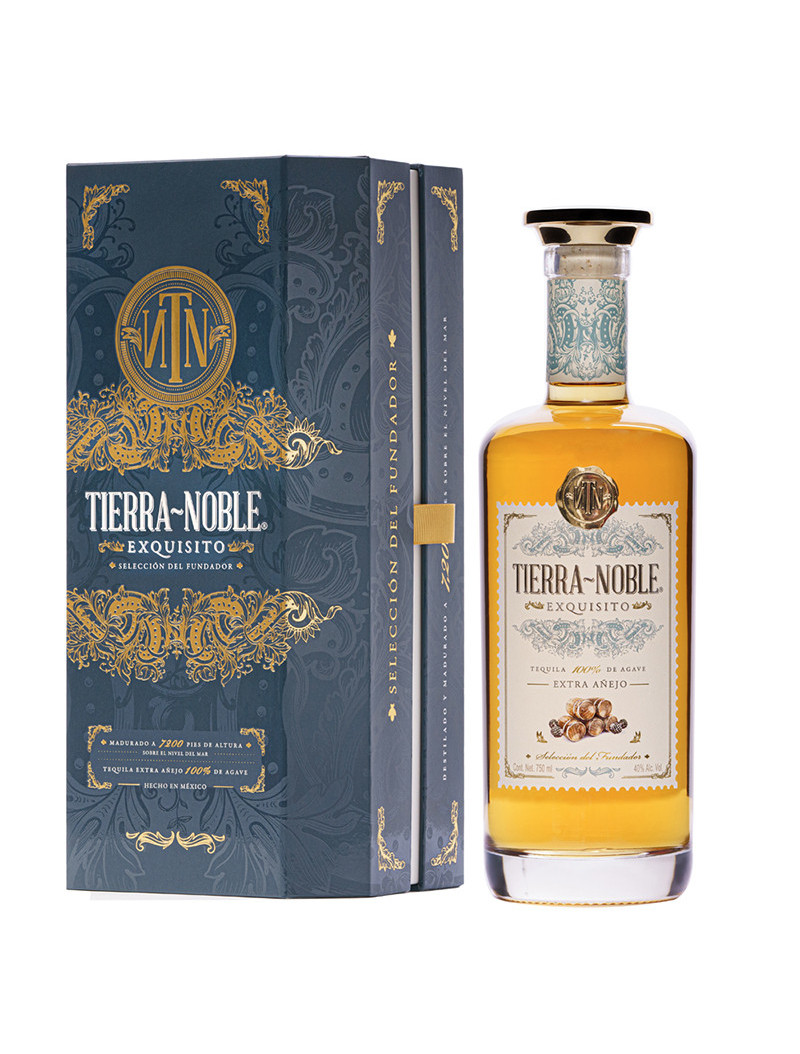 TEQUILA EXTRA AÑEJO 100% TIERRA NOBLE EXQUISITO .750